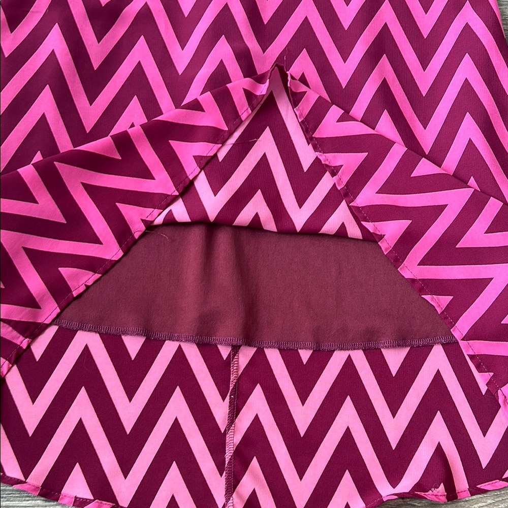 Pink Chevron Dress - Picture 3 of 6